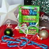 Flix Candy Warheads Sour Christmas Candy Canes, Peanut & Gluten-Free, 12 Variety Pack