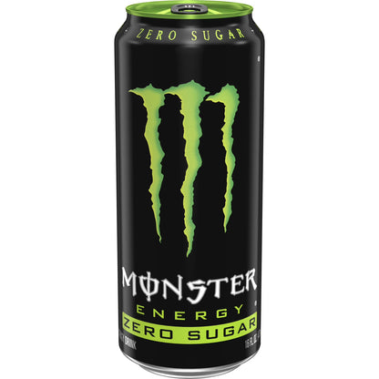 Monster Energy Zero Sugar, Sugar Free Energy Drink, 12 Pack - 16 Fl Oz