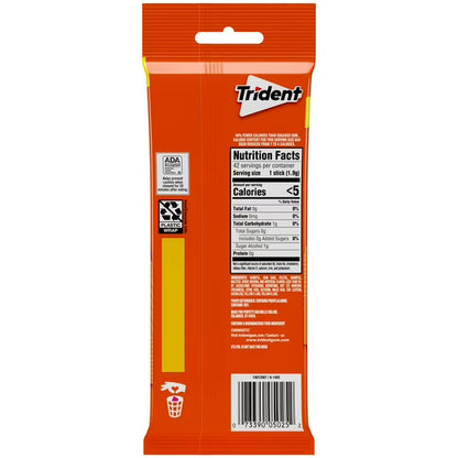 Trident Sugar Free Gum, Tropical Twist, 3 packs of 14 Pieces (42 Total Pieces)