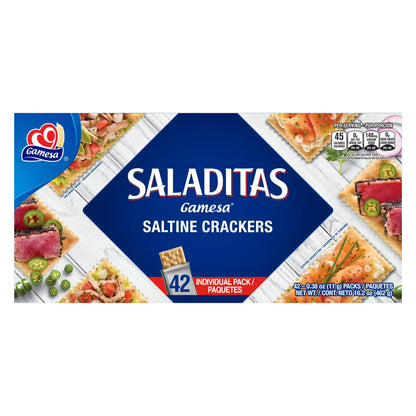 Gamesa Saladitas Saltine Crackers, 16.2 oz