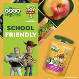 GoGo squeeZ Toy Story 5 No Sugar Added Applesauce Variety Pouches, 3.2 oz (12 Pack)