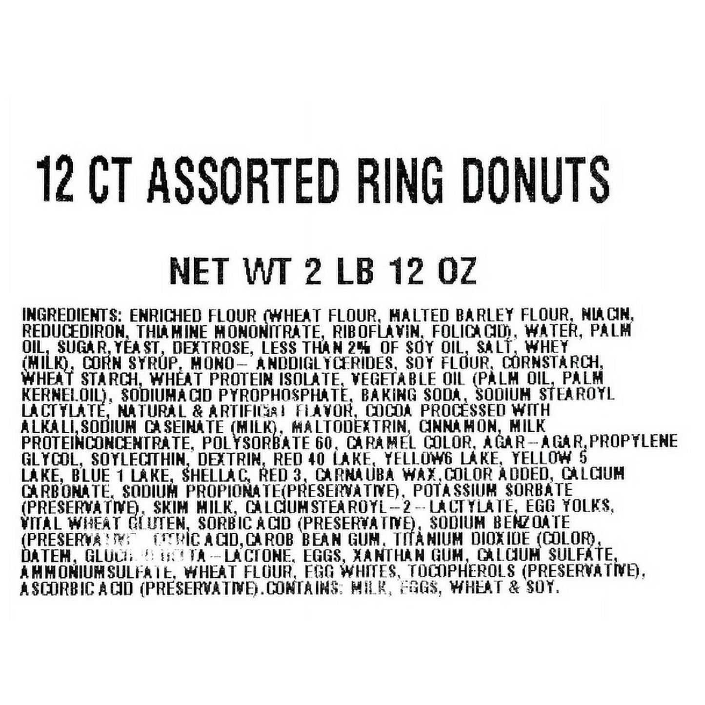 Freshness Guaranteed Assorted Ring Donuts, 34 oz, 12 Count