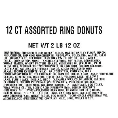 Freshness Guaranteed Assorted Ring Donuts, 34 oz, 12 Count