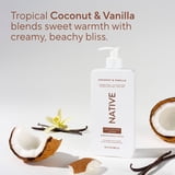 Native Lotion, Moisturizing, Paraben Free, Coconut & Vanilla, for Women and Men, 16.5 fl oz