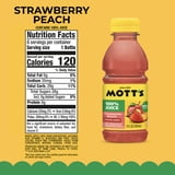 Mott's 100% Strawberry Peach Juice, 8 Fluid Ounce, 6 Count Bottles