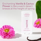 Native Deodorant For Women, Aluminum Free, Solid Deodorant Stick, Vanilla & Cactus Flower, 2.65 oz