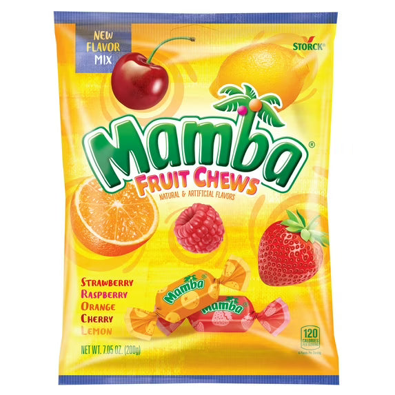 Mamba Fruit Chews Chewy Candy, 7.05oz - Easter Basket Stuffer