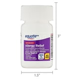 Equate Fexofenadine Hydrochloride USP Non-Drowsy Allergy Relief Tablets, 180 mg, 45 Count