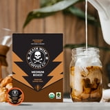 Death Wish Coffee Co., Organic and Fair Trade, Single Serve Coffee Pods, Medium Roast, 18 Count