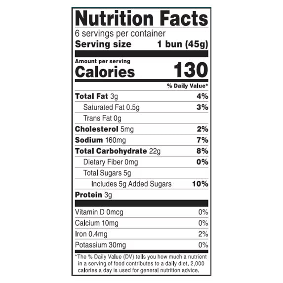 bettergoods French Brioche Hot Dog Buns, 9.52 oz., 6 Count, Shelf-Stable