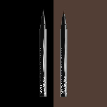 NYX Professional Makeup Epic Ink Vegan Waterproof Liquid Eyeliner, Black, 0.16 oz