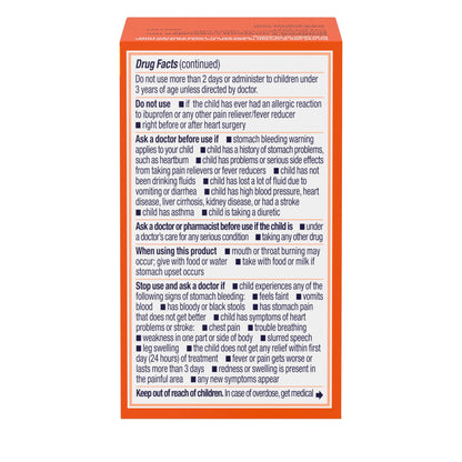 (3 pack) Children's Motrin Dye-Free Ibuprofen Chewable Tablets, Grape, 24 Ct