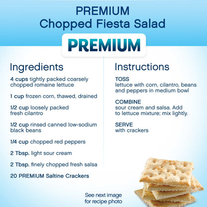 (3 pack) Premium Original Saltine Crackers, Lunch Snacks, 16 oz
