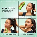Garnier Fructis Style Sleek & Shine Anti-Humidity Hairspray, Ultra Strong Hold, 8.25 oz