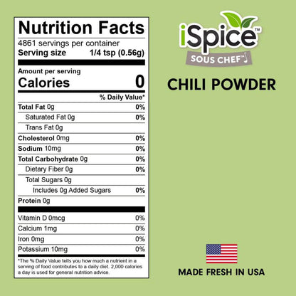 iSpice | Dark Chili Powder | 6.6 oz | Gourmet Spice | Kosher | Pure Ground