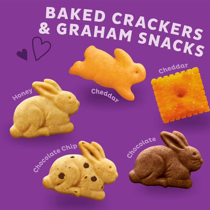 (6 pack) Annie's Organic Variety Pack, Cheddar Bunnies, Bunny Grahams and Cheddar Squares, 12 Count