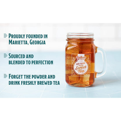 Southern Breeze Cold Brew Sweet Tea Variety Pack Iced Tea with Black Tea and Zero Carbs Zero Sugar, 20 Individually Wrapped Tea Bags, Pack of 4 Blackberry, Mango, Mint and Watermelon