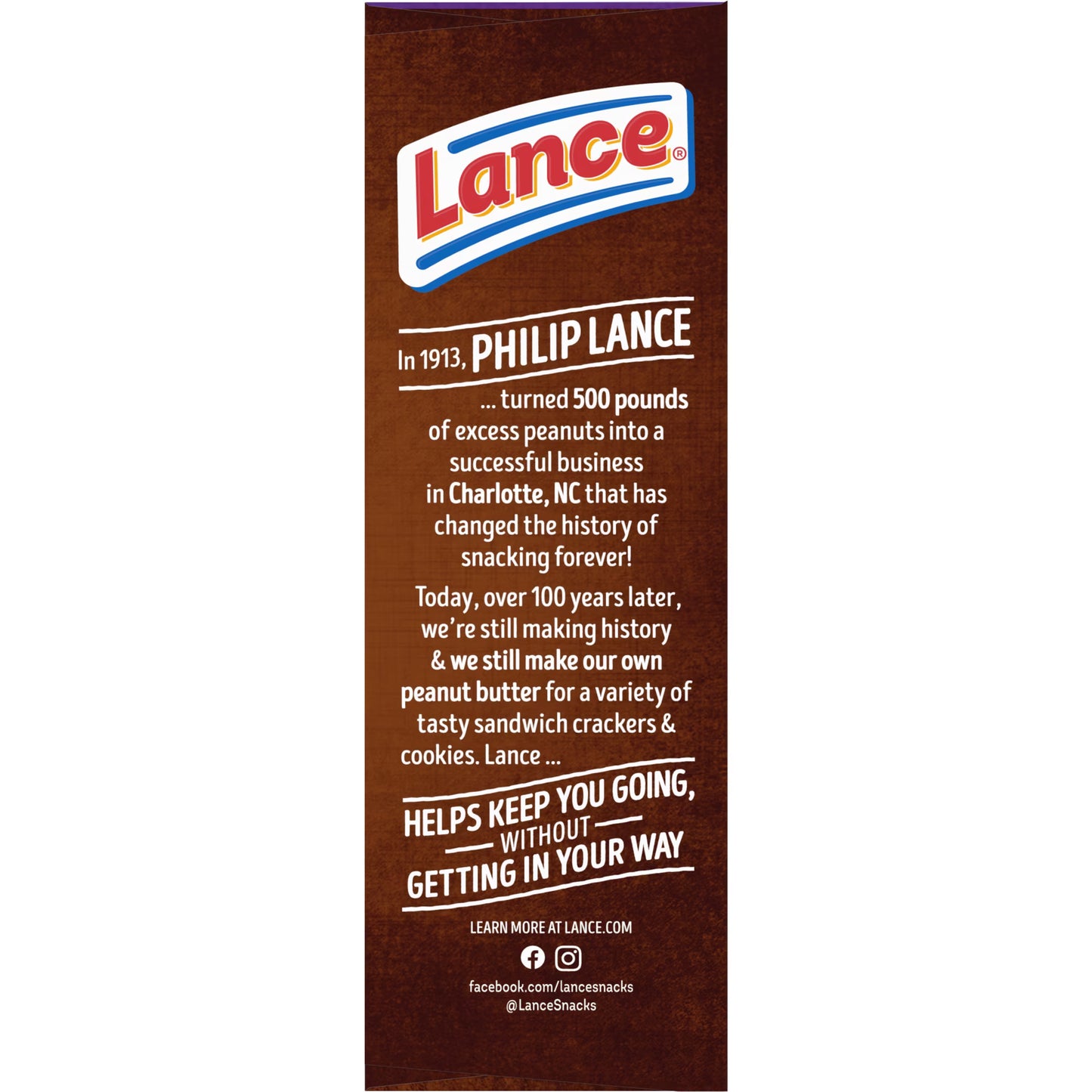 Lance Sandwich Cookies, Nekot Fudge, 10 Individually Wrapped Packs, 6 Sandwiches Each