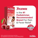 (2 pack) Children’s Tylenol Dye-Free, Oral Suspension, Pain Relief and Fever Reducer, Cherry Flavor 8 Fl oz