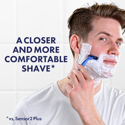 Gillette Sensor3 Smooth Shave Men's Disposable Shaving Razors, 7 Count