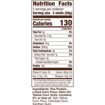 Old El Paso Protein Advantage Taco Shells, 10g Protein, Gluten Free, 10 Count, 4.94 oz
