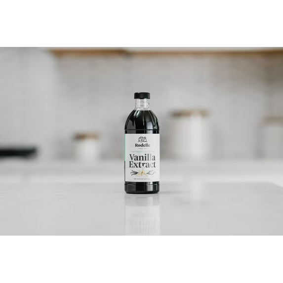 Rodelle Pure Vanilla Extract, 16 Fluid Ounces, Gluten-Free, Vegan, Liquid