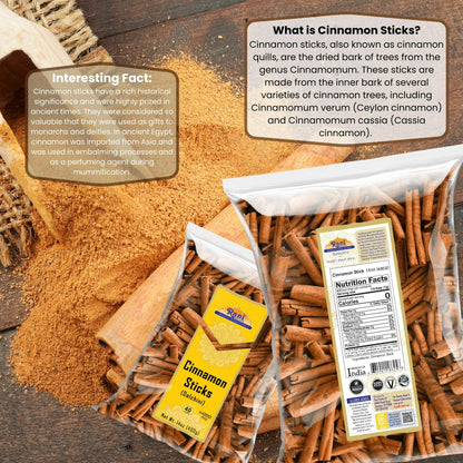 Rani Cinnamon Sticks 14oz (400g) - 72-88 Sticks - Strong Aroma, Perfect for Baking, Cooking & Beverages | 3+ Inches Length - Cassia Saigon Cinnamon from Vietnam | Kosher
