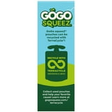 (2 pack) GoGo squeeZ No Sugar Added Apple Cinnamon Applesauce Pouches, 3.2 oz (4 Pack)