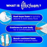 Always Infinity FlexFoam Pads, Size 4, Overnight, Wings, Unscented, 48 Count
