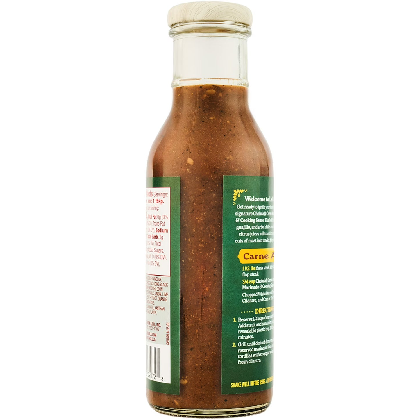 Cholula Carne Asada Marinade & Cooking Sauce, 12.0 fl oz Bottle