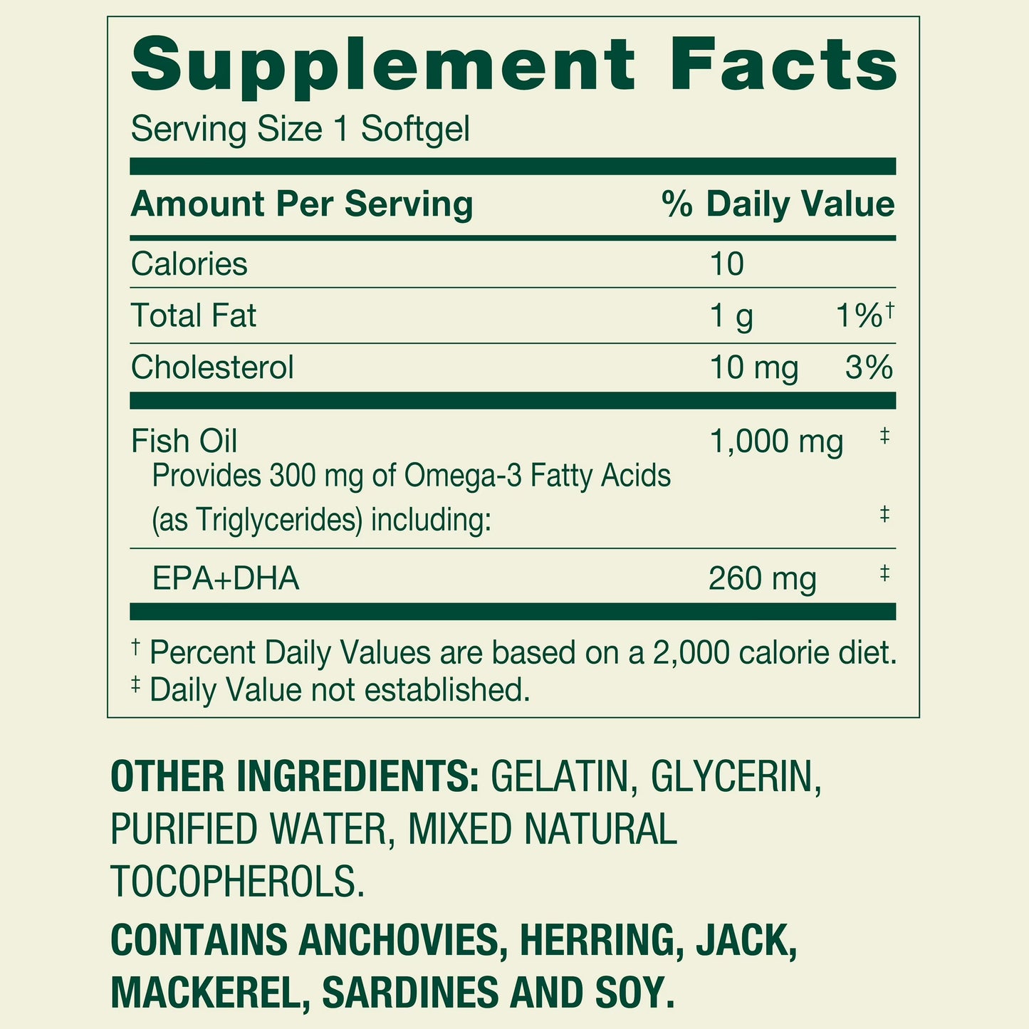 Spring Valley Fish Oil Omega-3 Softgels for Heart Health, 1000 mg, 300 Count