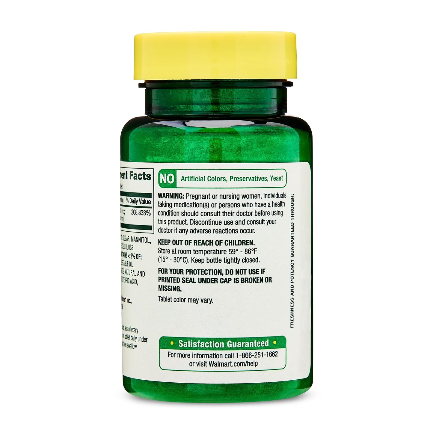 Spring Valley Fast-Dissolve Extra Strength Vitamin B12 Dietary Supplement Tablets for Metabolism Support, Mixed Berry, 5000 mcg, 45 Count