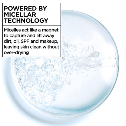 Garnier SkinActive Micellar Cleansing Water All in 1 Waterproof Makeup Remover, Face Cleanser, 23.7 fl oz