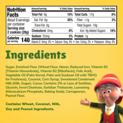 Keebler Coconut Dreams, Coconut and Caramel Cookies Coated in Keebler Fudge, 8.5 oz