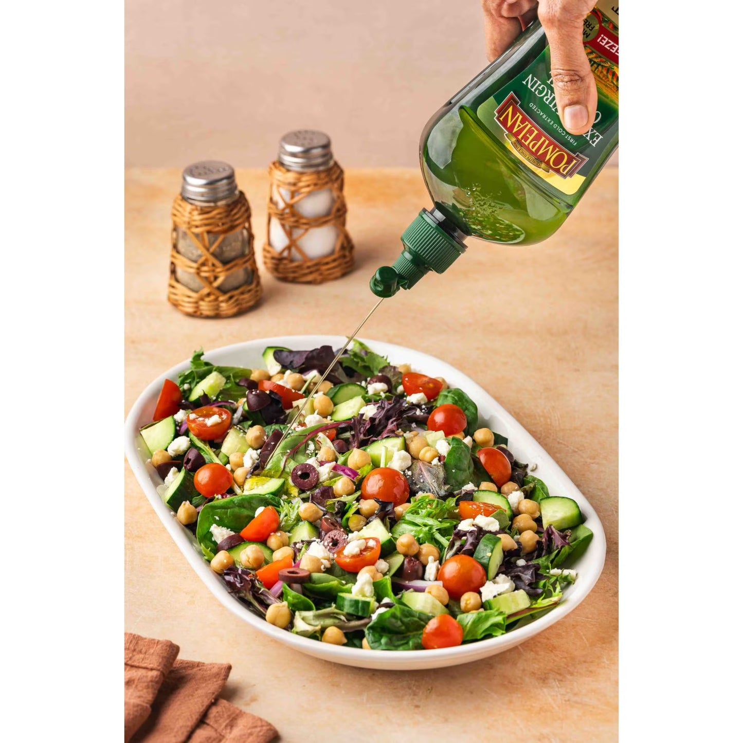 Pompeian Robust Extra Virgin Olive Oil Squeeze - 25.4 fl oz Pack of 4