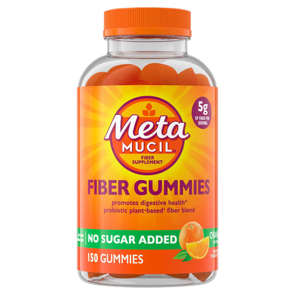 Metamucil Fiber Sugar-Free Gummies, Orange, 150 ct.
