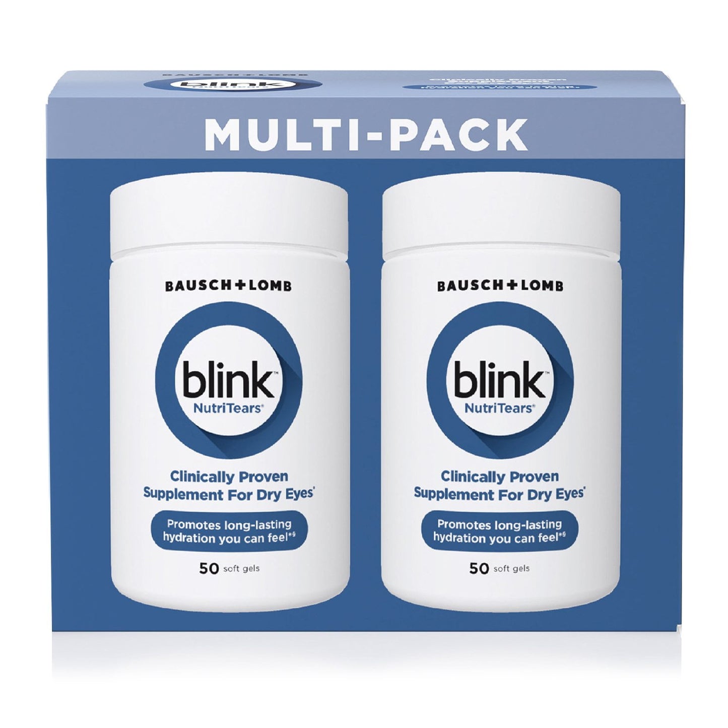 Blink NutriTears Supplement for Dry Eyes Softgels, 50ct., 2pk.