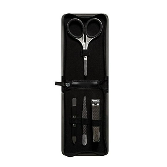 PR REV Revlon Men's Grooming Kit, Nail & Facial Hair Care Travel Kit, 5 Pieces