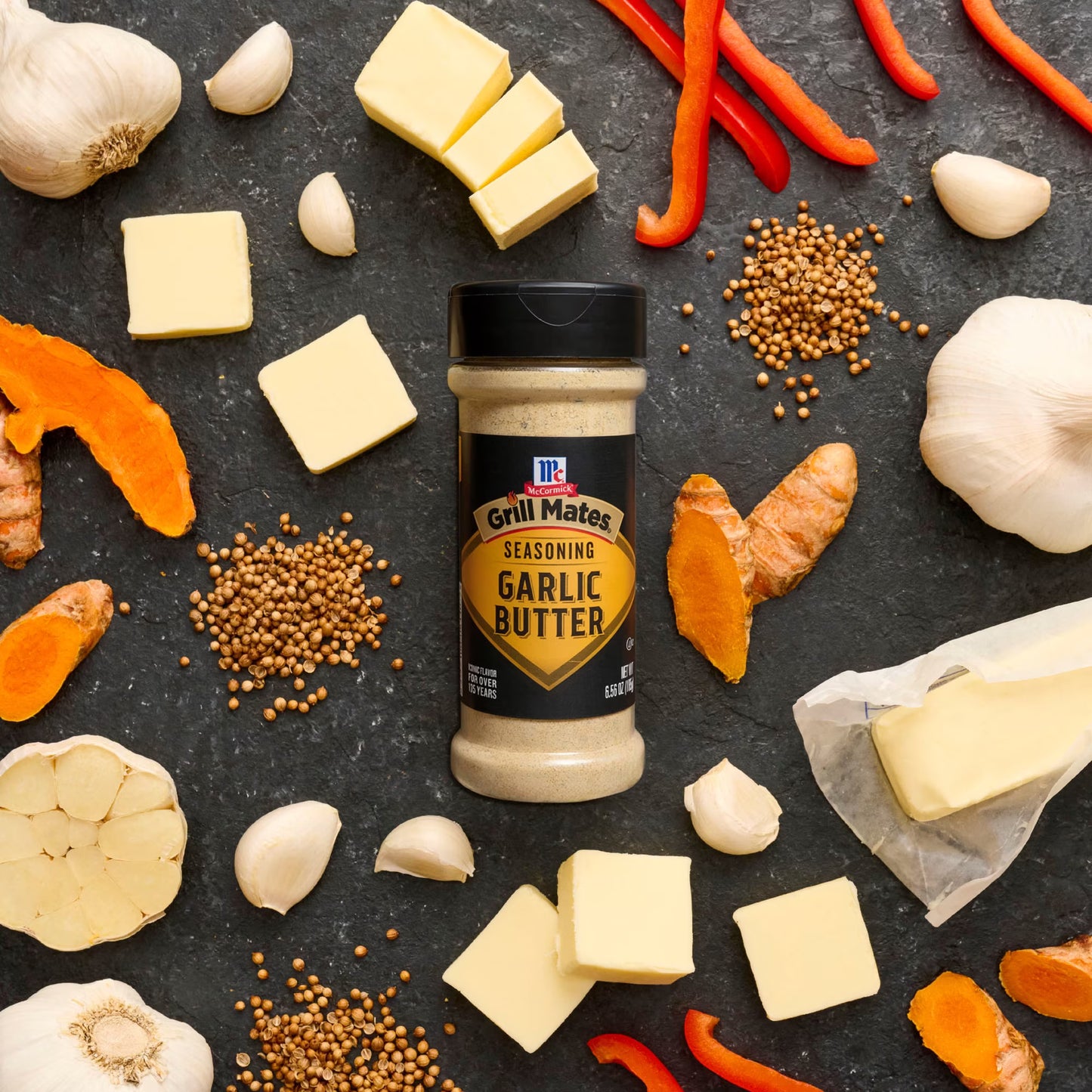 Grill Mates Garlic Butter Seasoning, 6.56 oz Bottle
