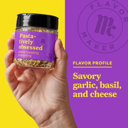 McCormick Flavor Maker Pasta Topping Seasoning, 4.3 oz Jar