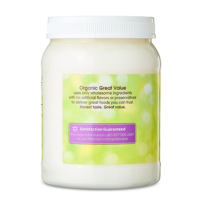 Great Value Organic Naturally Refined Coconut Oil, 56 fl oz