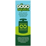 (2 pack) GoGo squeeZ No Sugar Added Apple Strawberry Applesauce Pouches, 3.2 oz (4 Pack)