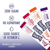 (6 pack) Welch's Zero Sugar Variety Pack Singles to Go Powdered Drink Mix, Grape, Passion Fruit, Strawberry Peach, Cherry Pomegranate, 30 Count Packets