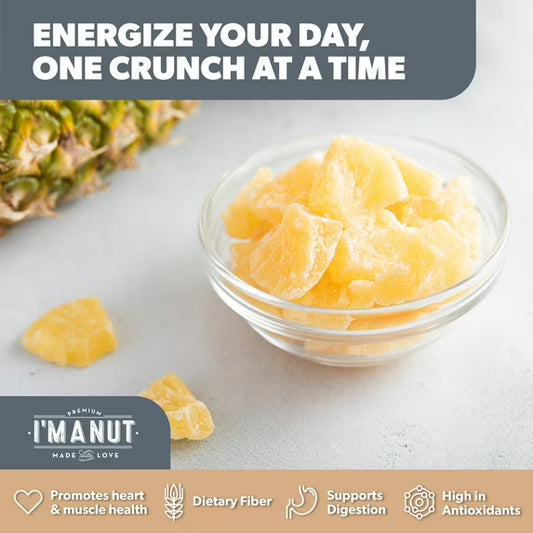 Premium Dried Pineapple 64 oz – Dried Fruit, Non-GMO, Gluten & Peanut Free, Guilt-Free Snack, Kosher