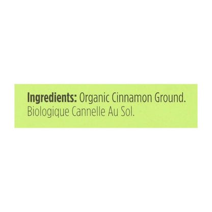 Spicely Organics Ground Cinnamon Spice 0.45 oz (Pack Of 12)