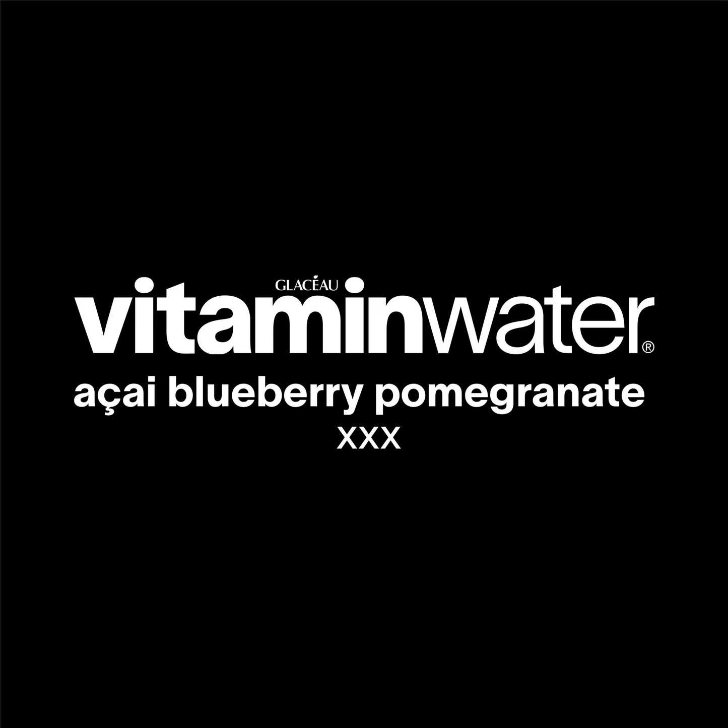 vitaminwater XXX Zero Sugar Acai-Blueberry-Pomegranate Water Beverage Bottles, 16.9 fl oz, 6 Pack