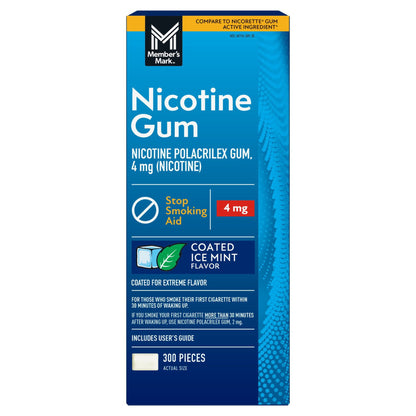 Member's Mark Nicotine Coated Gum, Choose your flavor, 300 ct.