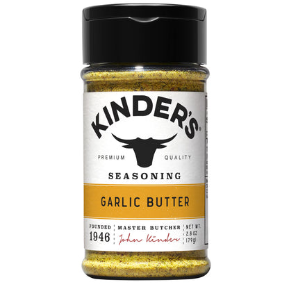 Kinder's Garlic Butter Seasoning Blend with Sea Salt, Garlic, and Spices, 2.8 oz