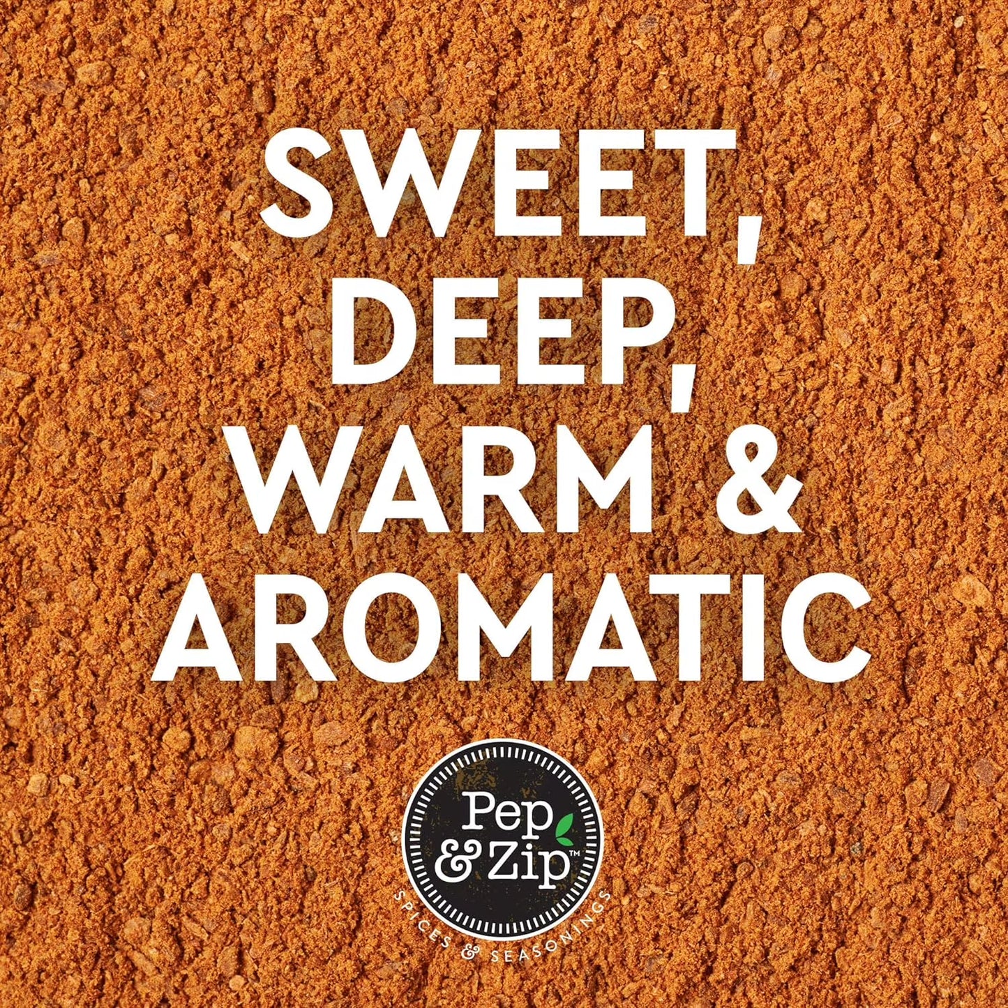 Pep & Zip Ground Cinnamon Powder/Canela Molida, Non-GMO, Kosher, 16oz