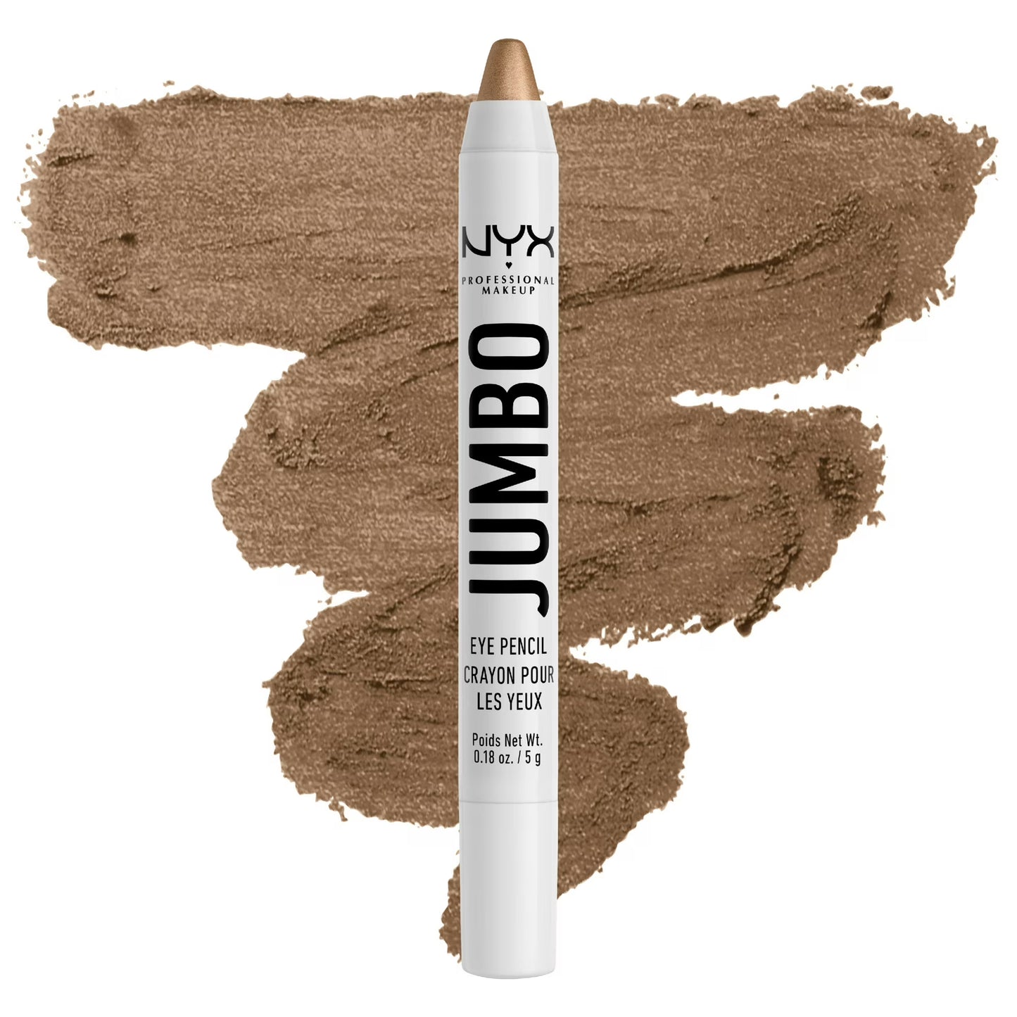 NYX Professional Makeup Jumbo Eye Pencil, All-in-one Eyeshadow and Eyeliner Multi-stick, Iced Mocha